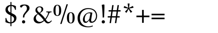 Vernacular Serif Regular Font OTHER CHARS
