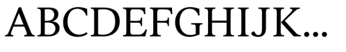 Vernacular Serif Regular Font UPPERCASE