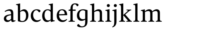 Vernacular Serif Regular Font LOWERCASE