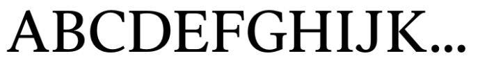 Vernacular Serif Roman Font UPPERCASE