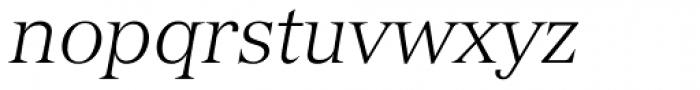 Versailles 46 Light Italic Font LOWERCASE
