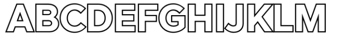 Versatile EP Outline Regular Font UPPERCASE