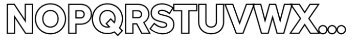 Versatile EP Outline Regular Font UPPERCASE