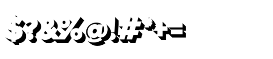 Versatile EP Shade Bold Font OTHER CHARS