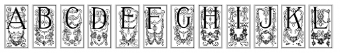 Versatile Initials Font LOWERCASE