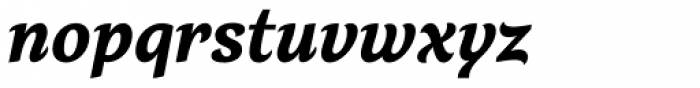 Verse Serif Heavy Italic Font LOWERCASE
