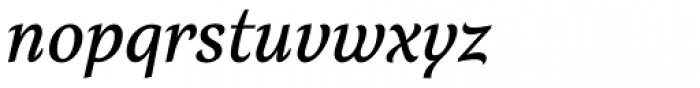 Verse Serif Medium Italic Font LOWERCASE