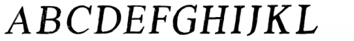 Versica Serif Oblique Tracked Font UPPERCASE