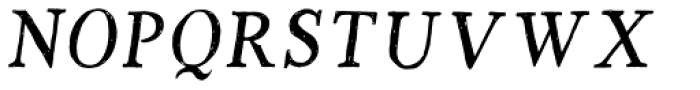 Versica Serif Oblique Tracked Font LOWERCASE