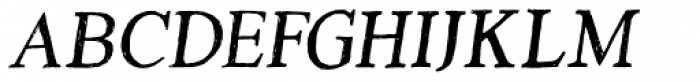Versica Serif Oblique Font UPPERCASE