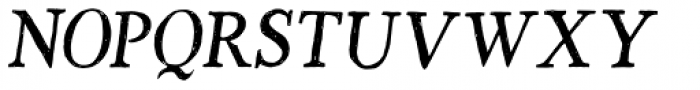 Versica Serif Oblique Font UPPERCASE