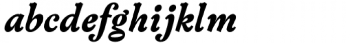 Versina Black Italic Font LOWERCASE