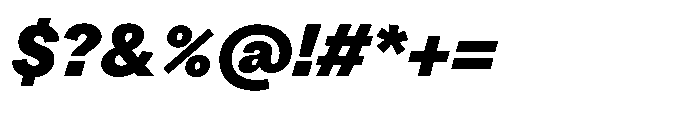 Version A Black Italic Font OTHER CHARS