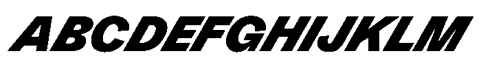 Version A Black Supa Font UPPERCASE