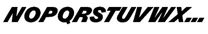 Version A Black Supa Font UPPERCASE