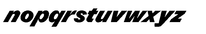 Version A Black Supa Font LOWERCASE
