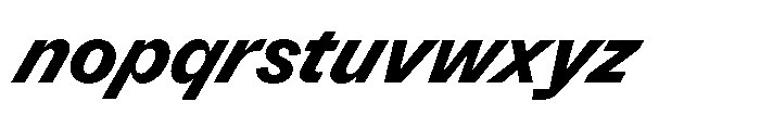 Version A Bold Supa Font LOWERCASE