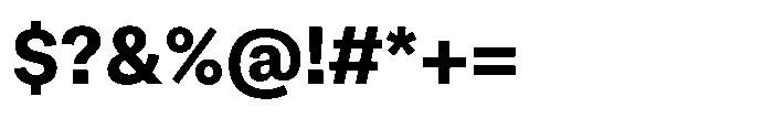 Version A Bold Font OTHER CHARS