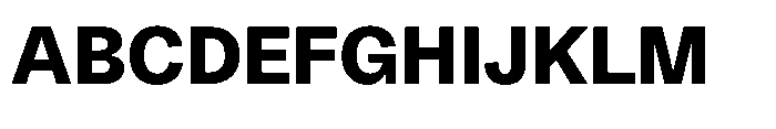 Version A Bold Font UPPERCASE