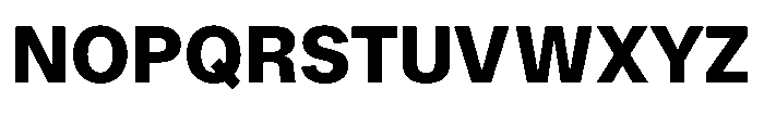 Version A Bold Font UPPERCASE