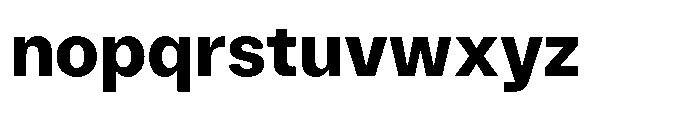 Version A Bold Font LOWERCASE
