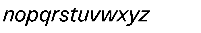 Version A Italic Font LOWERCASE
