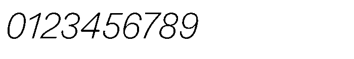 Version A Light Italic Font OTHER CHARS