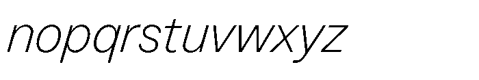 Version A Light Italic Font LOWERCASE