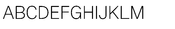 Version A Light Font UPPERCASE