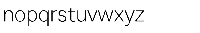 Version A Light Font LOWERCASE