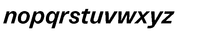 Version A Medium Italic Font LOWERCASE