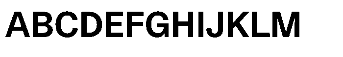 Version A Medium Font UPPERCASE