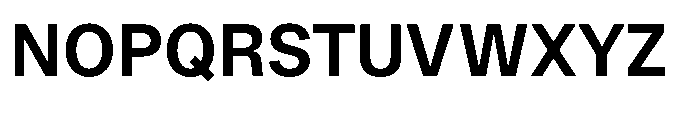 Version A Medium Font UPPERCASE