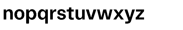 Version A Medium Font LOWERCASE