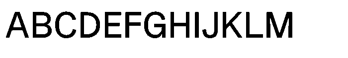 Version A Regular Font UPPERCASE