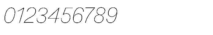 Version A Thin Italic Font OTHER CHARS