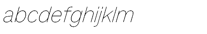 Version A Thin Italic FONT