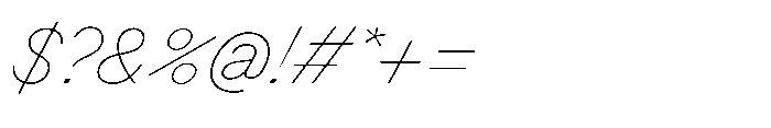 Version A Thin Supa Font OTHER CHARS