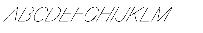 Version A Thin Supa Font UPPERCASE