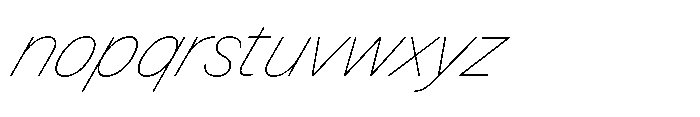 Version A Thin Supa Font LOWERCASE