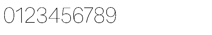 Version A Thin Font OTHER CHARS