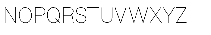 Version A Thin Font UPPERCASE