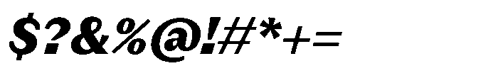 Version C Black Italic Font OTHER CHARS