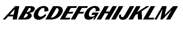 Version C Black Supa Font UPPERCASE