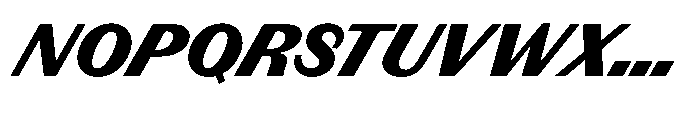 Version C Black Supa Font UPPERCASE