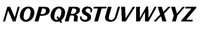 Version C Bold Italic Font UPPERCASE
