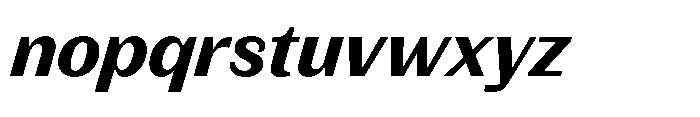 Version C Bold Italic Font LOWERCASE