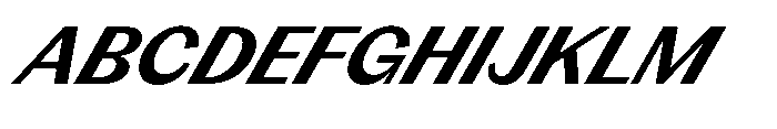 Version C Bold Supa Font UPPERCASE