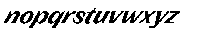 Version C Bold Supa Font LOWERCASE