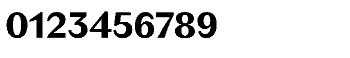 Version C Bold Font OTHER CHARS